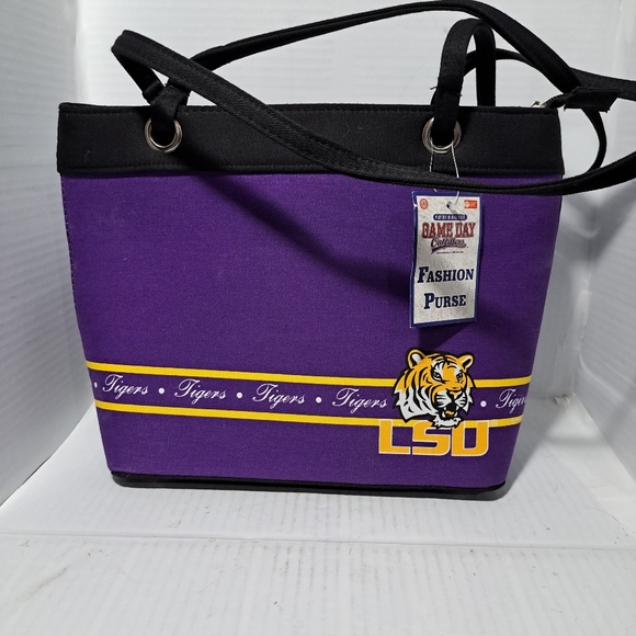 Ladies Shoulder Tote Purse LSU - Picture 3 of 10